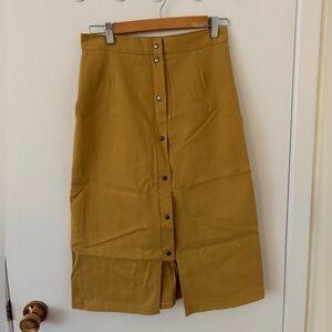 Beautifully Constructed Midi Skirt From Toronto-based Canadian Designer.